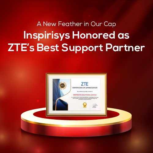 Inspirisys Recognized as ZTE Corporation's Best Support Partner