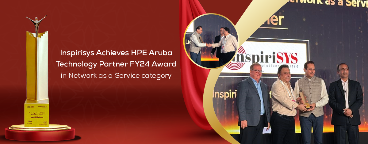 Inspirisys Achieves HPE Aruba Technology Partner FY24 Award in Network as a Service category