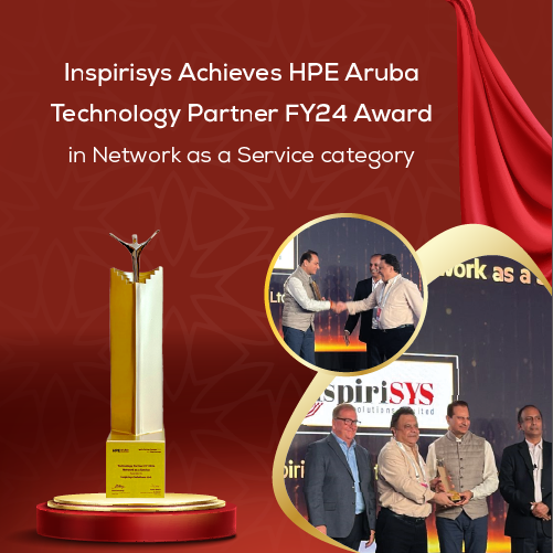 Inspirisys Achieves HPE Aruba Technology Partner FY24 Award in Network as a Service category